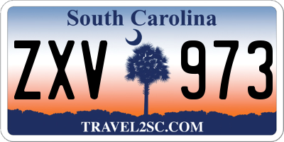 SC license plate ZXV973