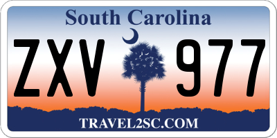 SC license plate ZXV977