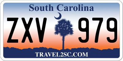 SC license plate ZXV979
