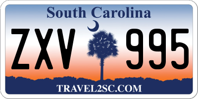 SC license plate ZXV995