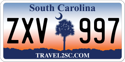 SC license plate ZXV997