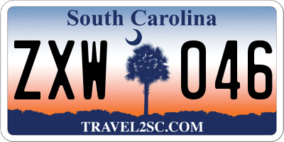 SC license plate ZXW046