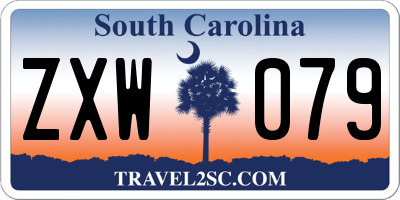 SC license plate ZXW079