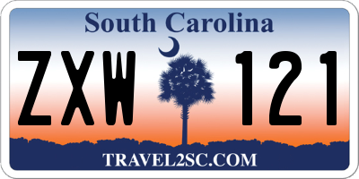 SC license plate ZXW121