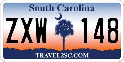 SC license plate ZXW148