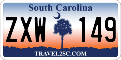 SC license plate ZXW149