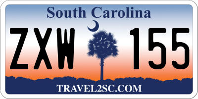 SC license plate ZXW155