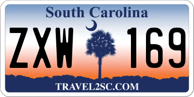 SC license plate ZXW169