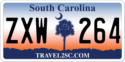 SC license plate ZXW264
