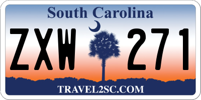 SC license plate ZXW271