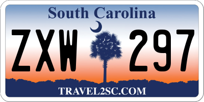SC license plate ZXW297