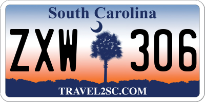 SC license plate ZXW306