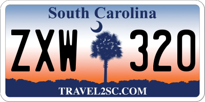SC license plate ZXW320