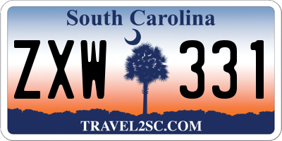 SC license plate ZXW331