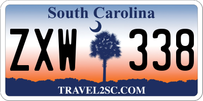 SC license plate ZXW338