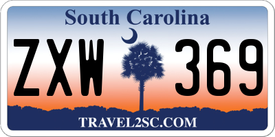 SC license plate ZXW369