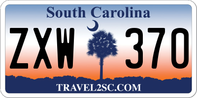 SC license plate ZXW370