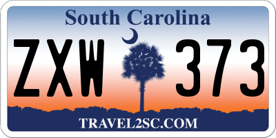 SC license plate ZXW373