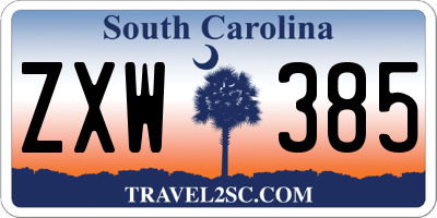 SC license plate ZXW385