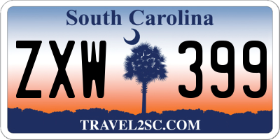 SC license plate ZXW399