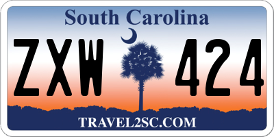 SC license plate ZXW424