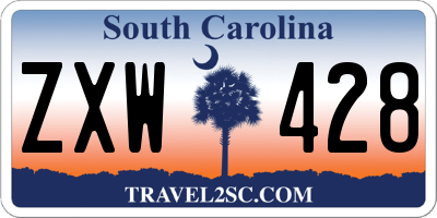 SC license plate ZXW428