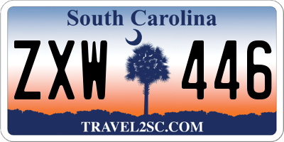 SC license plate ZXW446