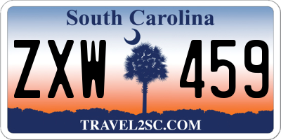 SC license plate ZXW459