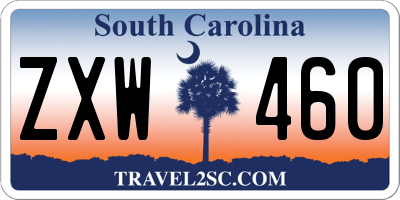 SC license plate ZXW460