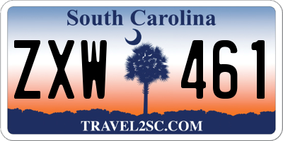 SC license plate ZXW461