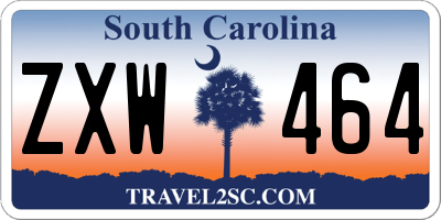 SC license plate ZXW464