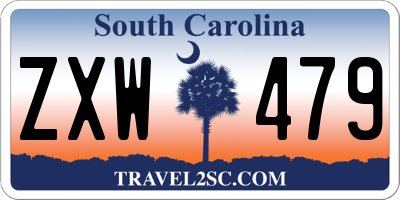 SC license plate ZXW479