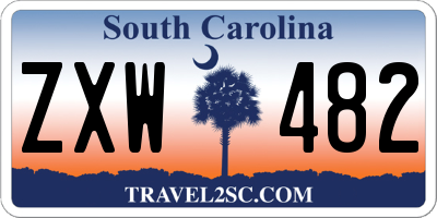 SC license plate ZXW482