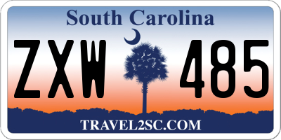 SC license plate ZXW485