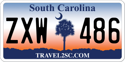 SC license plate ZXW486