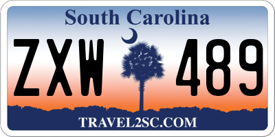 SC license plate ZXW489