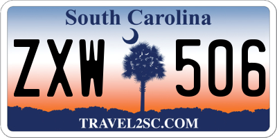 SC license plate ZXW506