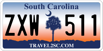 SC license plate ZXW511