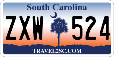 SC license plate ZXW524