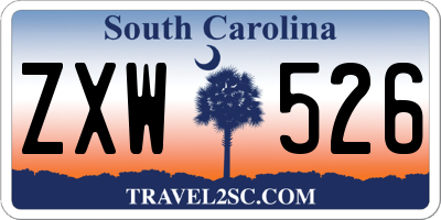SC license plate ZXW526