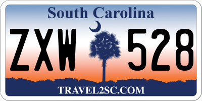 SC license plate ZXW528