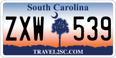 SC license plate ZXW539