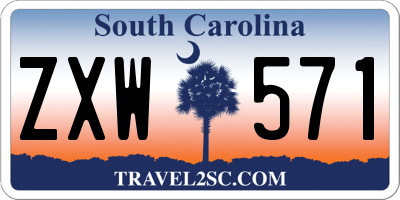SC license plate ZXW571