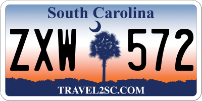 SC license plate ZXW572