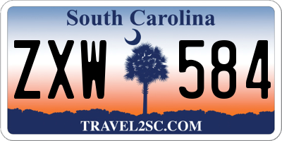 SC license plate ZXW584
