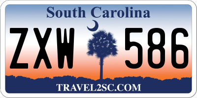 SC license plate ZXW586