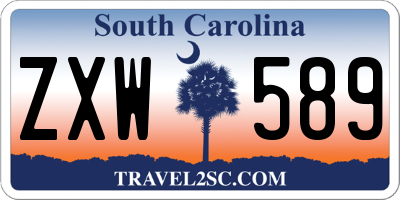 SC license plate ZXW589