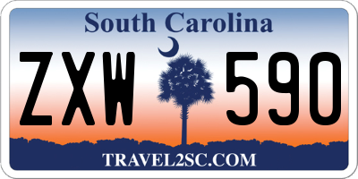 SC license plate ZXW590