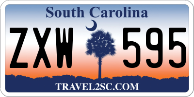SC license plate ZXW595