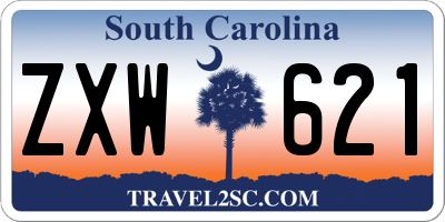 SC license plate ZXW621